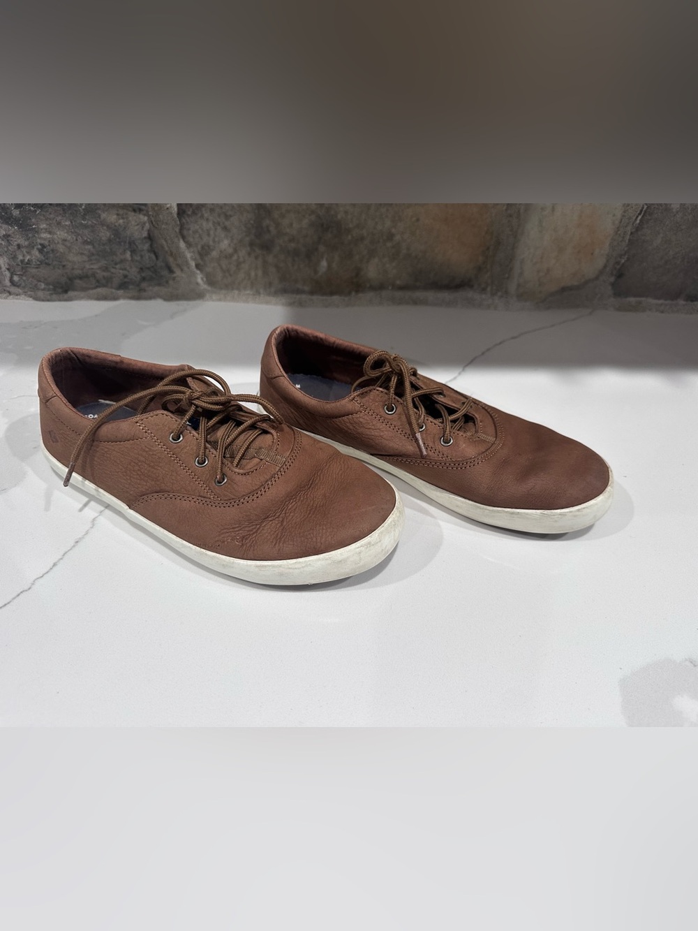 Sperry Boat Shoes Sneakers Spinnaker big kid  youth Sz 6M brown Washable